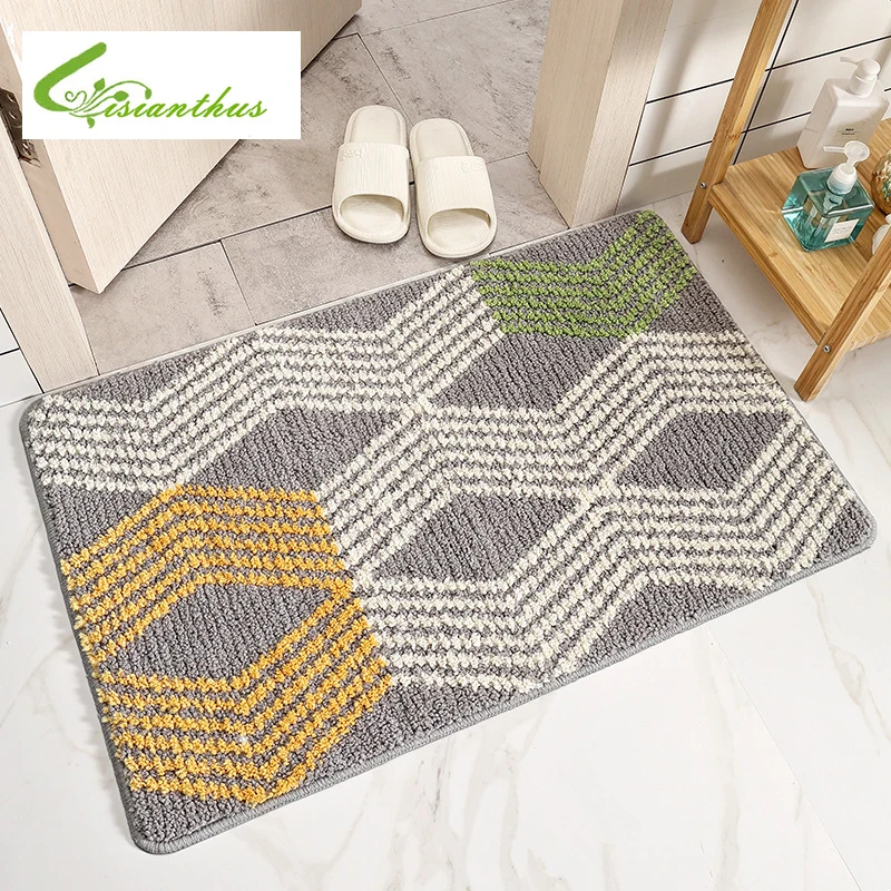 Коврик для входной двери поглощает дверь с геометрическим рисунком может