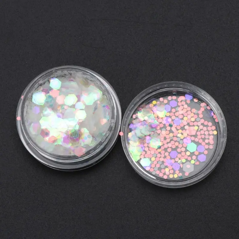 

P15F Heart Star Shape Bright Flake Sequins DIY Resin Fillings Jewelry Making