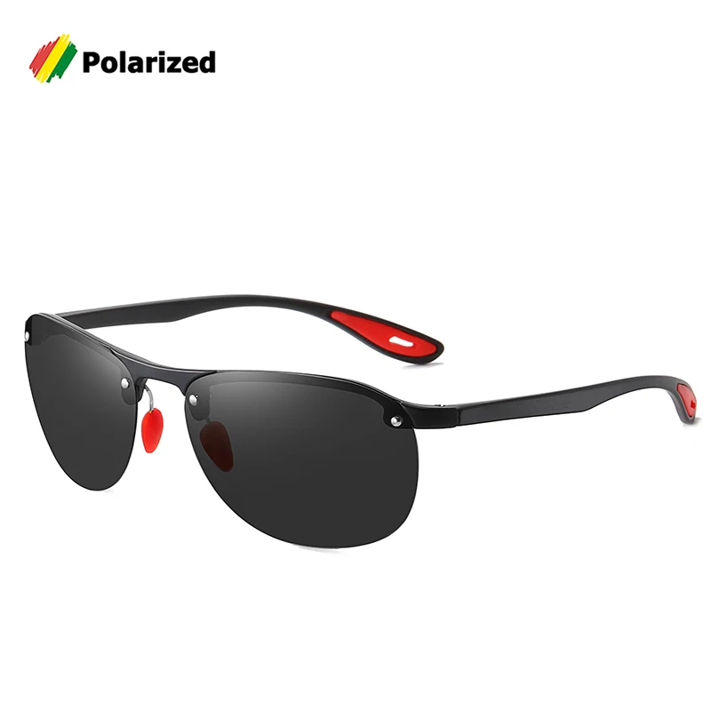 

Солнцезащитные очки JackJad TR90 Мужские поляризационные, Модные Винтажные брендовые дизайнерские солнечные очки в полуоправе для вождения ночью, 2021, 4303