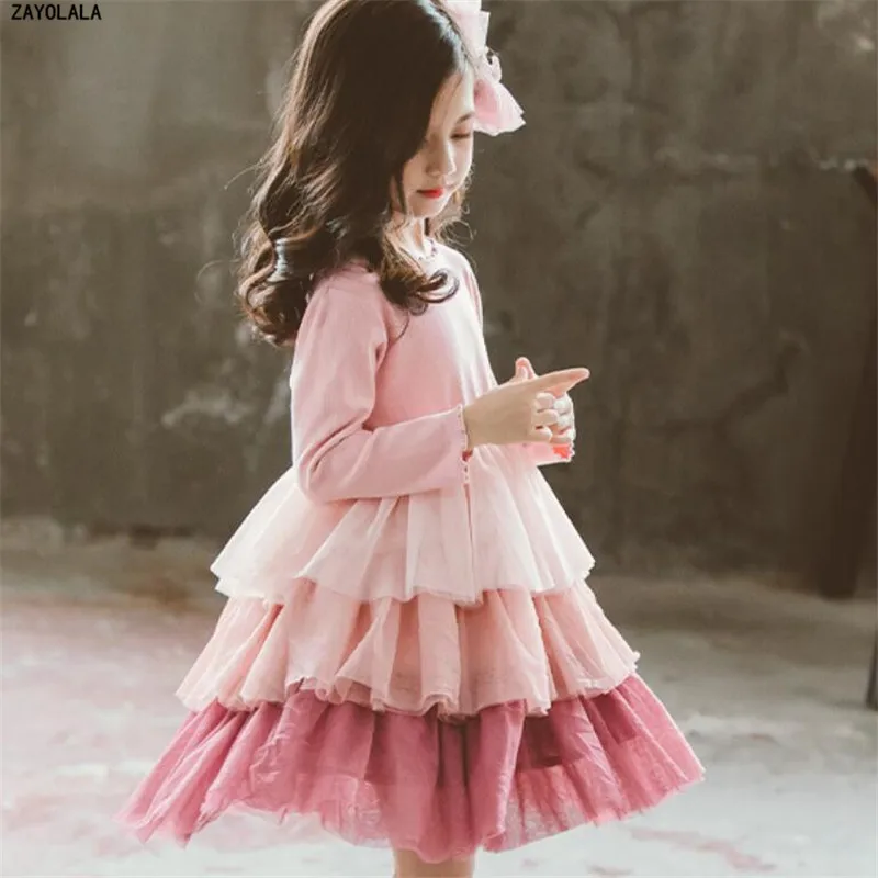 Летние платья принцессы для девочек очаровательное платье повседневное