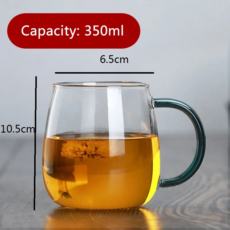 

Glass Water Cup Simple Home Glass Cute Mushroom Cup With Cover Men And Women Bring Coffee Cup Lake