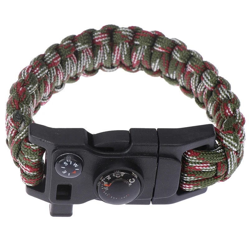 Мужской браслет плетеный веревочный Многофункциональный зонтик веревка военный