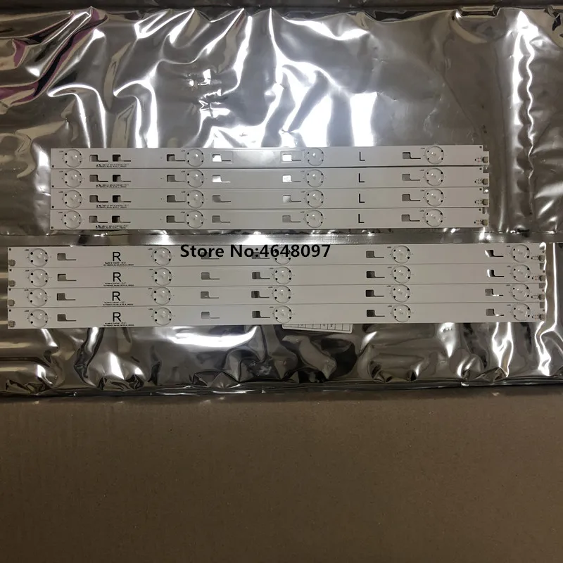 1set=8pcs led backlight strip for SONY 49inch KD-49X8000C SVY490A23_Rev00_5LED-L_150223 SVY490A23_Rev00_5LED-R_150223 | Лампы и