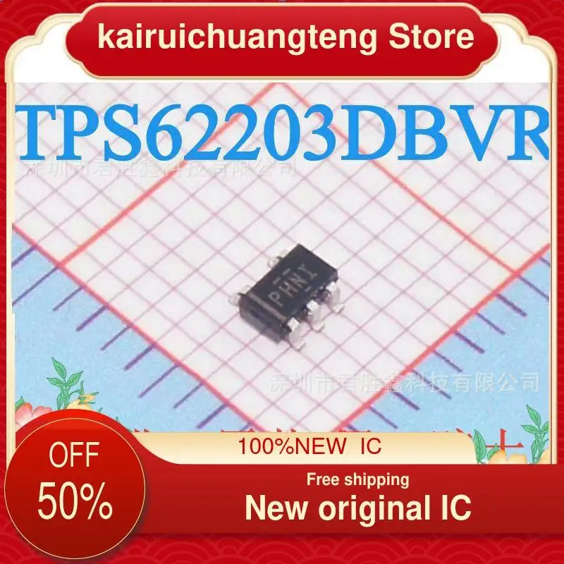 

10-200PCS TPS62203 TPS62203DBVR PHN SOT23-5 New original IC