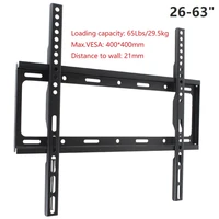 hillport universal tv wall mount bracket stand for most 26 63 inch led plasma tv mount up to vesa 400x400mm and 65 lbs dg412