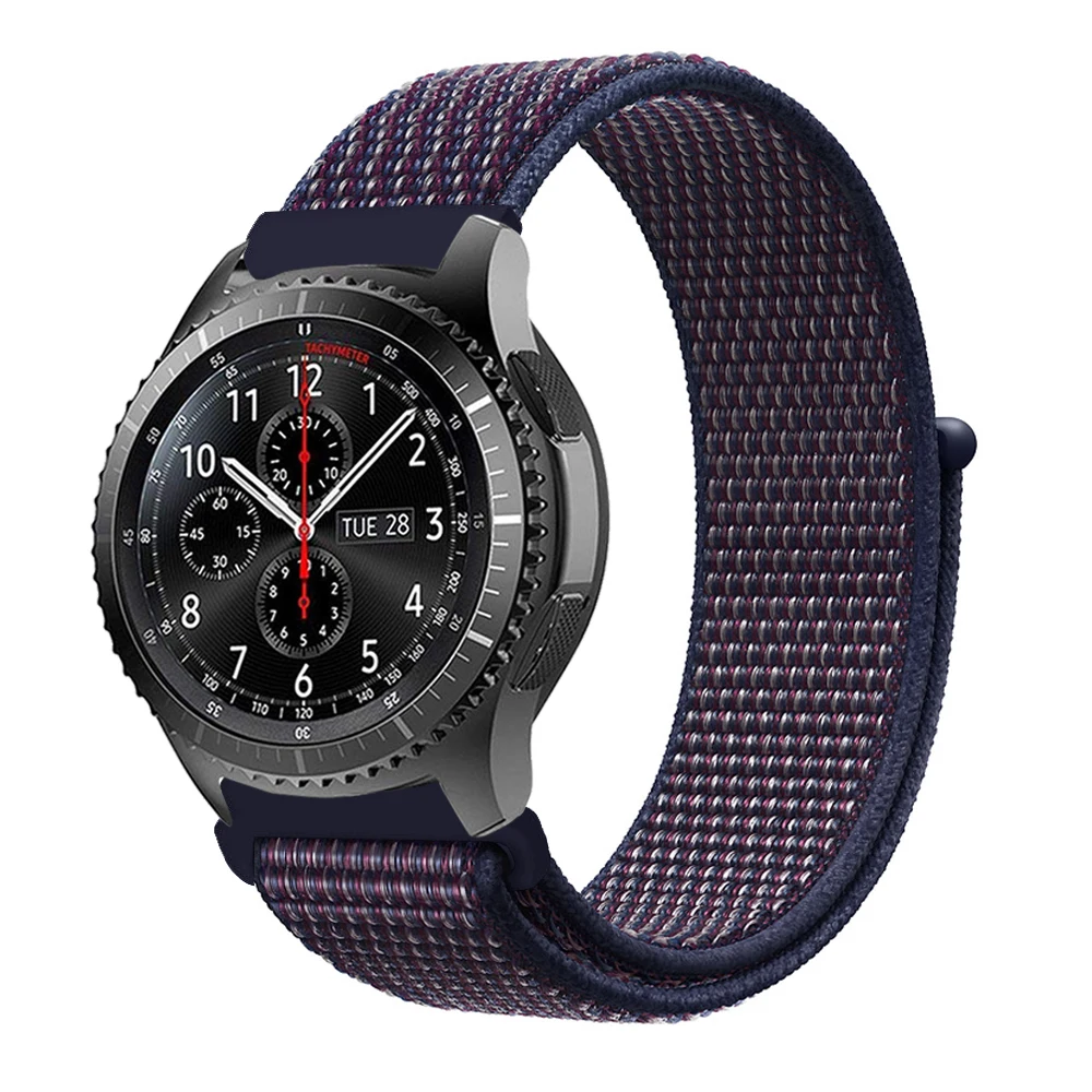 22 мм 20 мм Шестерня S3 ремешок для samsung Galaxy Watch 42 мм 46 мм полоса Frontier Классическая активная спортивная нейлоновая петля для samsung S3 S2