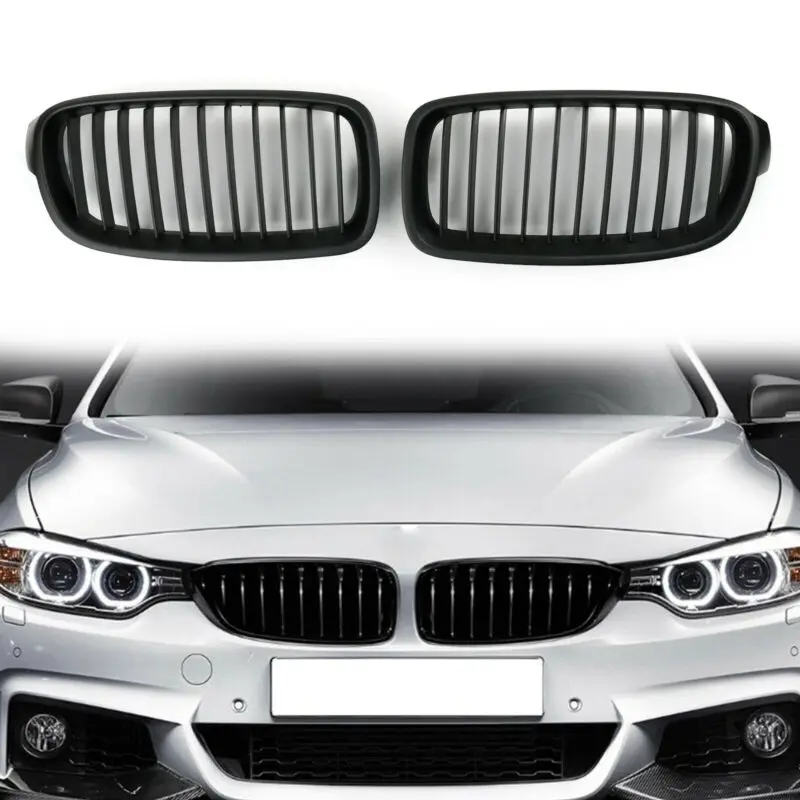 

Матовый черный Передний решетчатый гриль Artudatech для BMW F30 F35 3 серии 2012 2013 2014