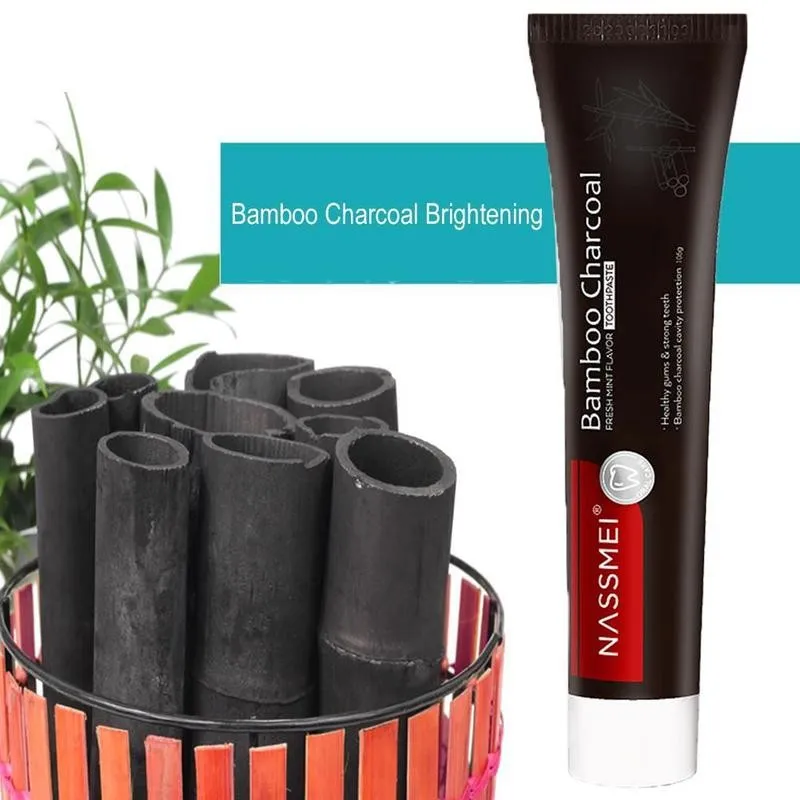 105g бамбуковый уголь зубная паста черного цвета с активированным углем для