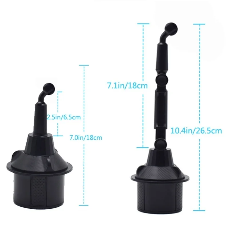 car cup holder phone mount universal adjustable angle car cradle cup tablet mount for 4 13 mobile phone tablet pc gps free global shipping