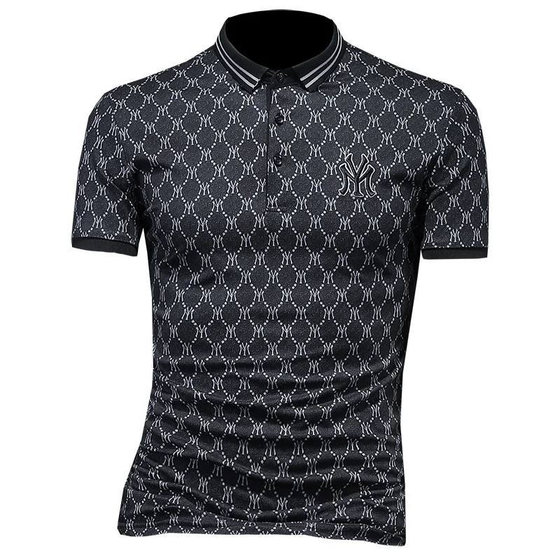 

2021 new summer men shirt polo shirts for men letter print shirt Comfortable casual High quality mens shirt