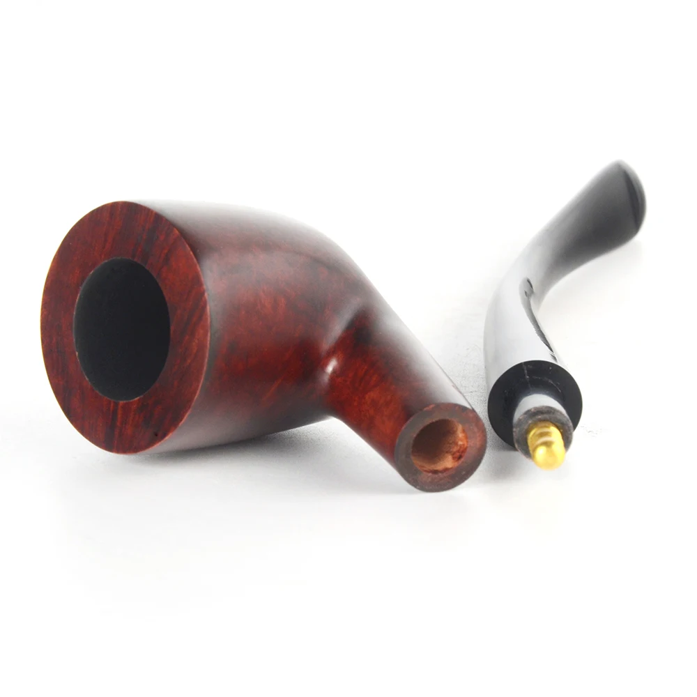 Труба для курения табака гладкая готовая небольшая изогнутая труба форма # L221