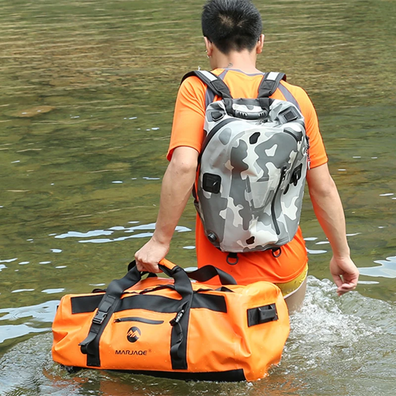 30/60/90L Waterproof Swimming Bag PVC River Tracing Dry Sack Storage Rafting Boating Kayaking Trekking Swimming Travel Bag