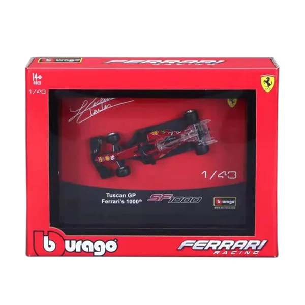 

Bburago 1:43 F1 Ferrari Racing 2019 SF90 W10 Racing Model Photo Frame Version Collector Edition Metal Diecast Model Toy Gift