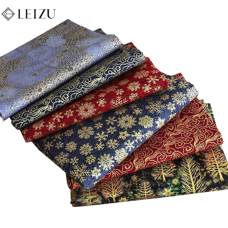 Хлопковые ткани с рождественским принтом японская бронзовая ткань для подушек и