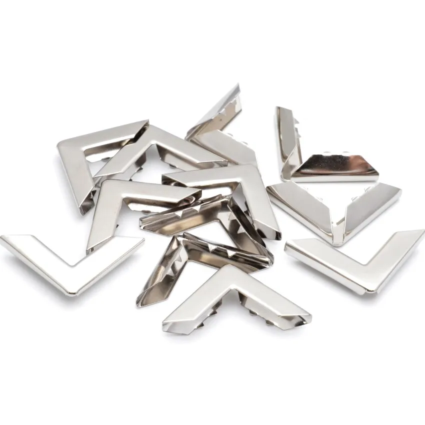 25 шт. Альбомы для скрапбукинга меню папка угловые протекторы серебристого цвета