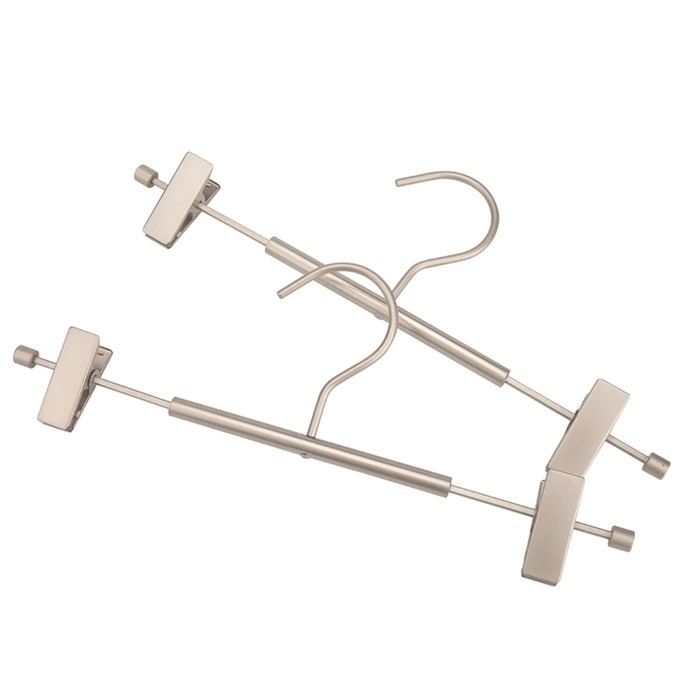 

Hot New Hangers For Clothes Stainless Steel Clip Stand Hanger Pants Skirt Adult Clothes Adjustable Pinch Grip Cabide Clip Hook
