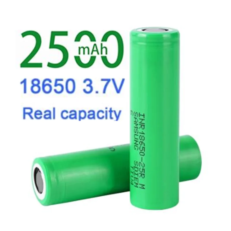 

20 шт., оригинальные литиевые аккумуляторы 3,6 В, 2500 мАч, 18650