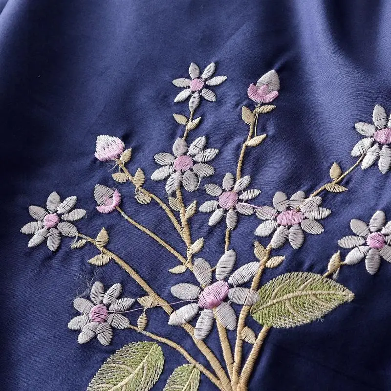 J 4 шт. синий роскошный комплект постельного белья из египетского хлопка