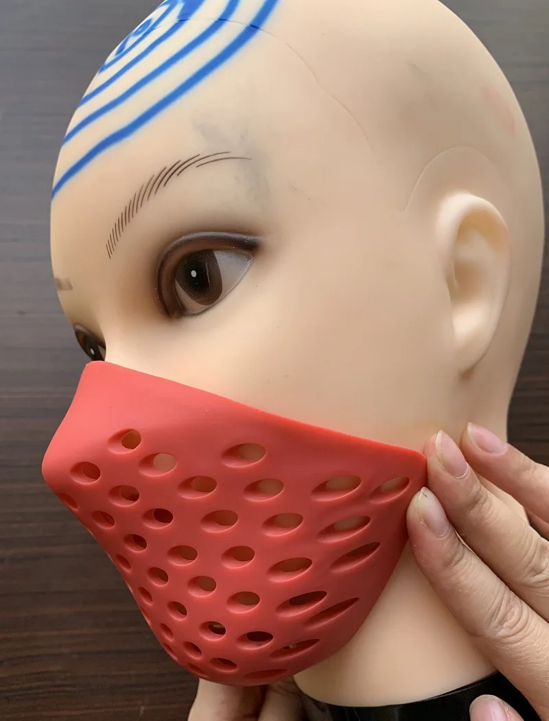 Высококачественная маска для лица полумаска мягкая Нетоксичная резиновая