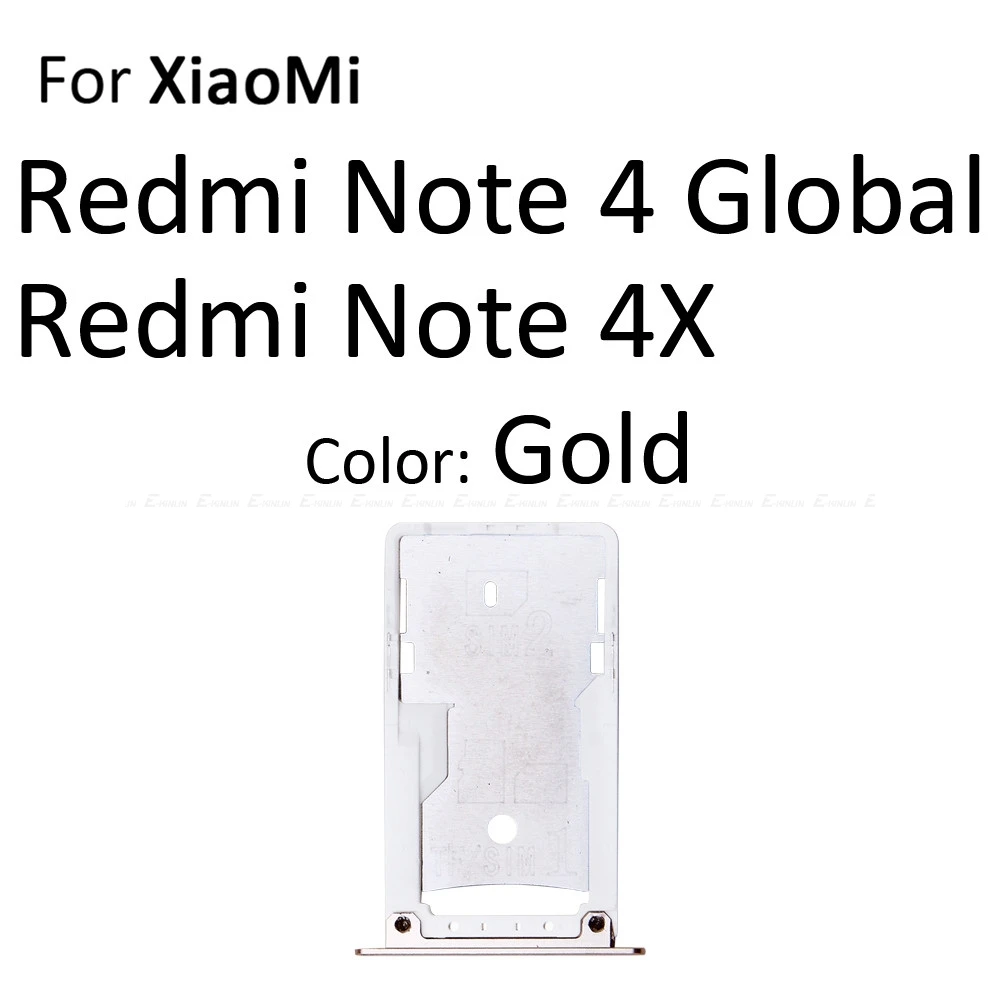 Лоток для sim карты Гнездо Слот ридер адаптер XiaoMi Redmi Note 4 4X Global Micro SD держатель