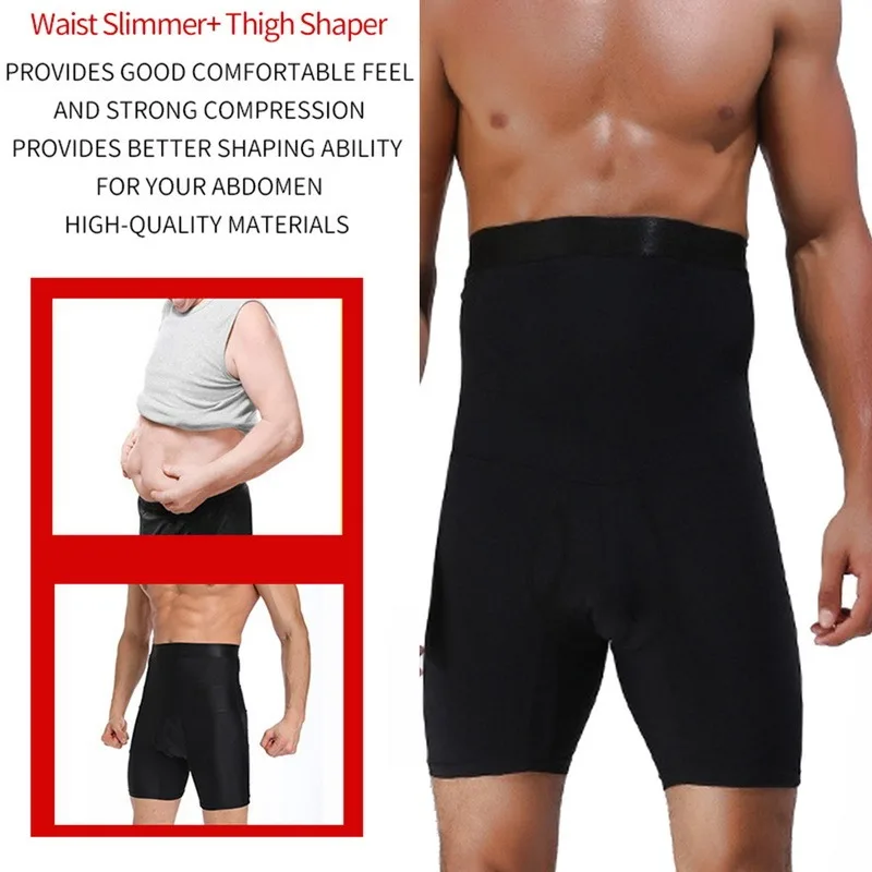 

Men Body Shaper Waist Trainer Slimming Shorts High Waist Shapewear Modeling Panties Boxer Briefs Stretch Underwear