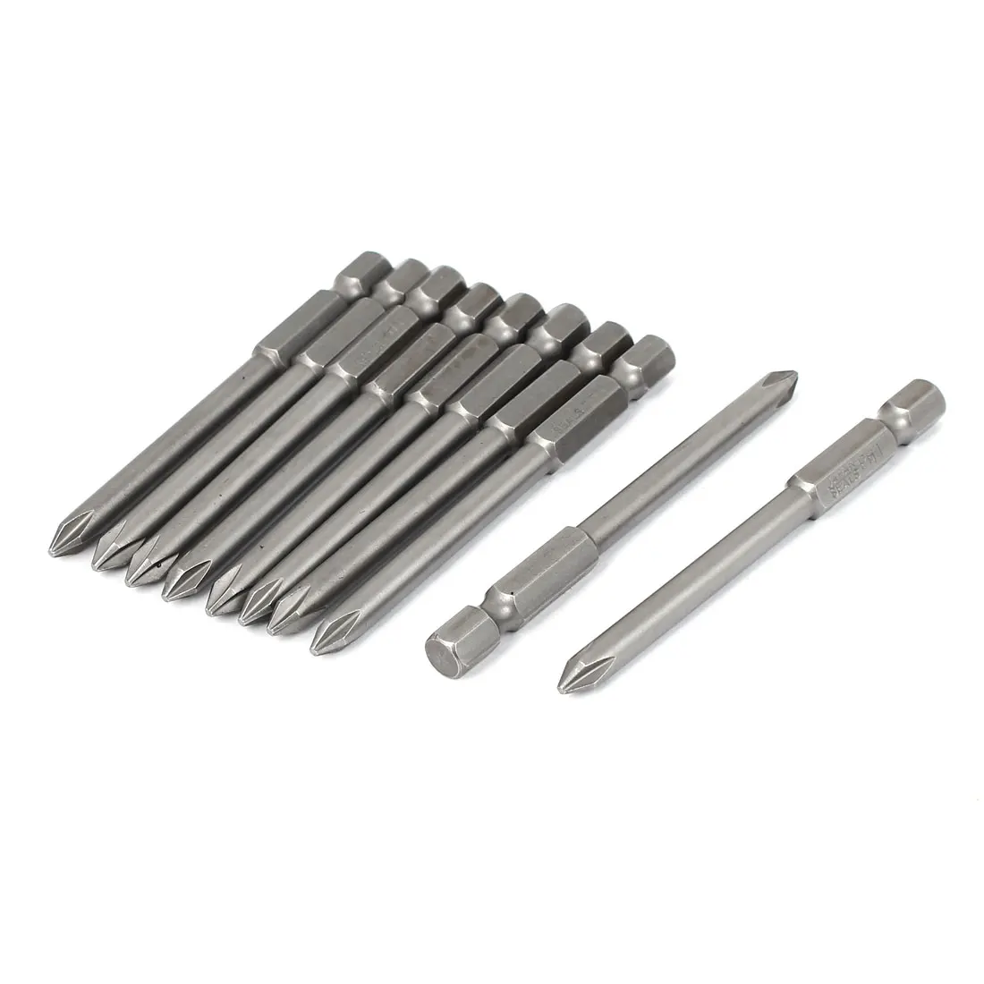 

uxcell 1/4" Hex Shank 75mm x 5mm PH1 Phillips Crosshead Screwdriver Bits 10pcs