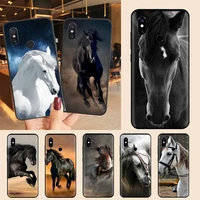 fine horse art animal phone case for xiaomi redmi note 7 8 9 t max3 s 10 pro lite luxury brand shell funda coque