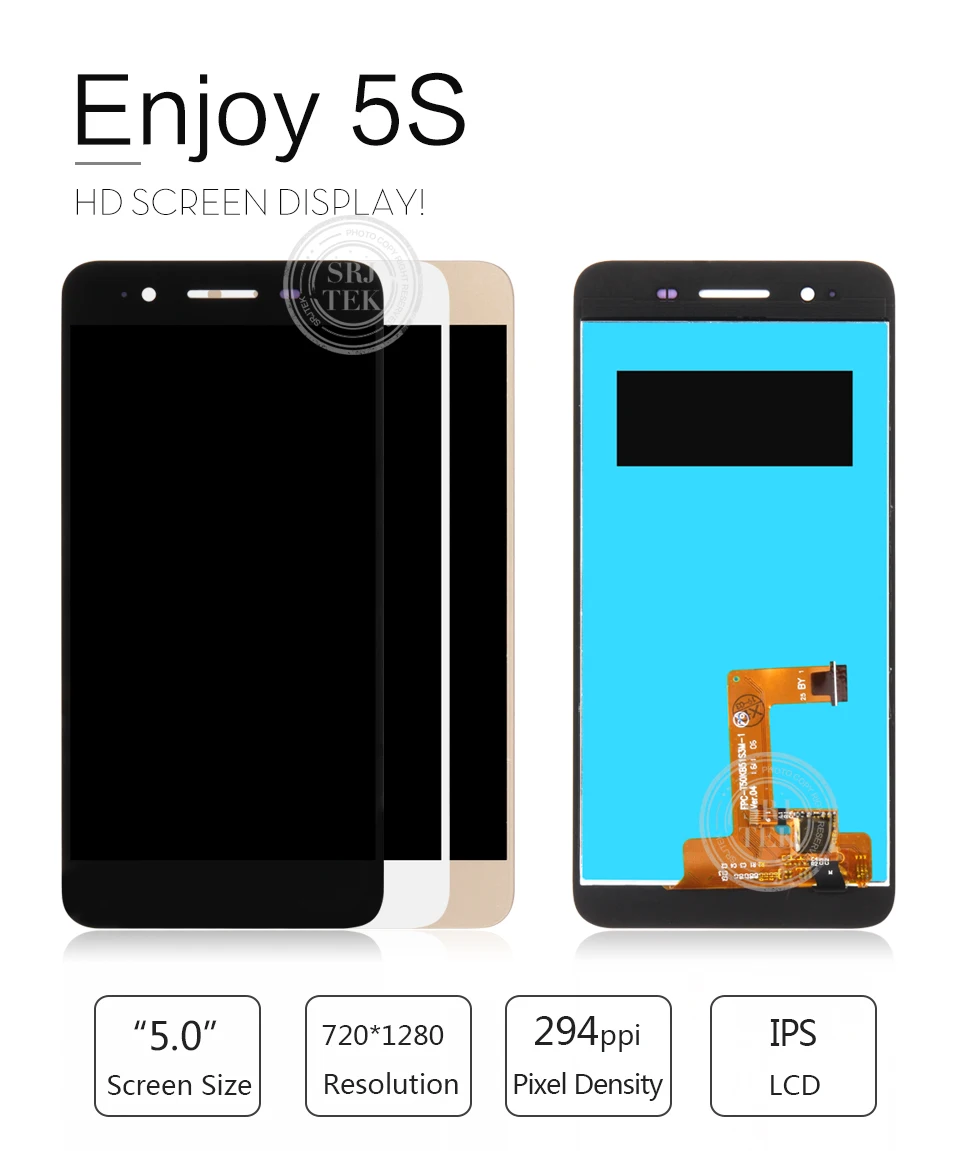 Для huawei Enjoy 5S GR3 ЖК-дисплей для huawei P8 Lite умный дисплей сенсорный экран дигитайзер сенсор стекло в сборе рамка TAG-L21 TAG-L01