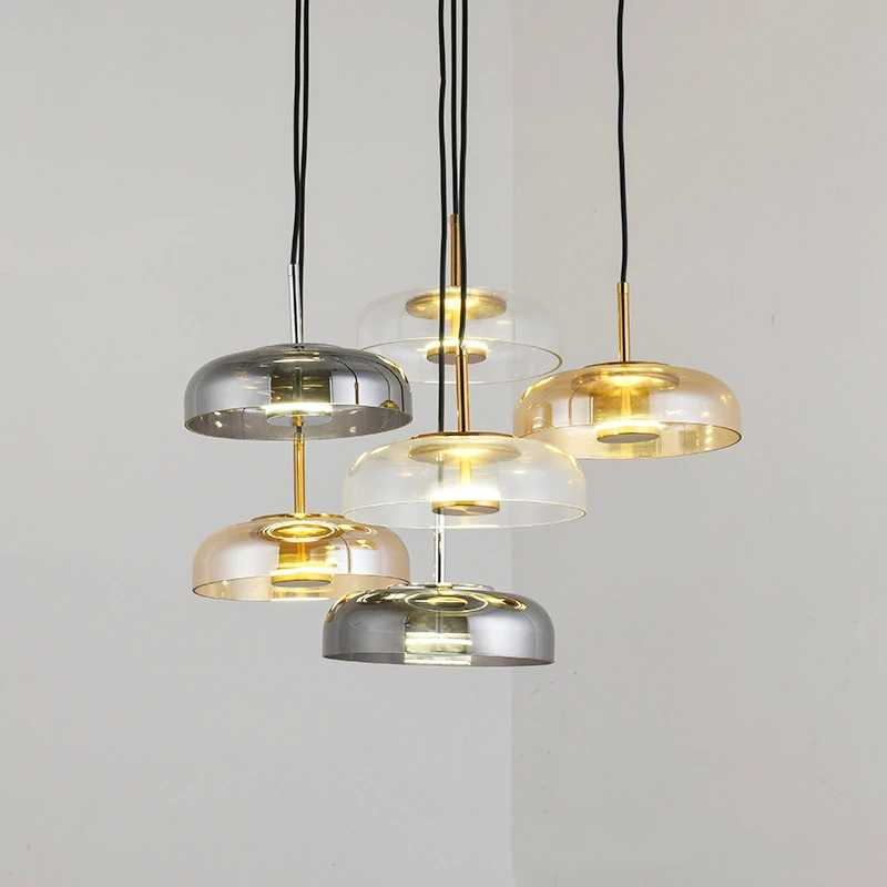 Роскошный Медный Подвесной светсветильник льник в стиле постмодернизма цветная