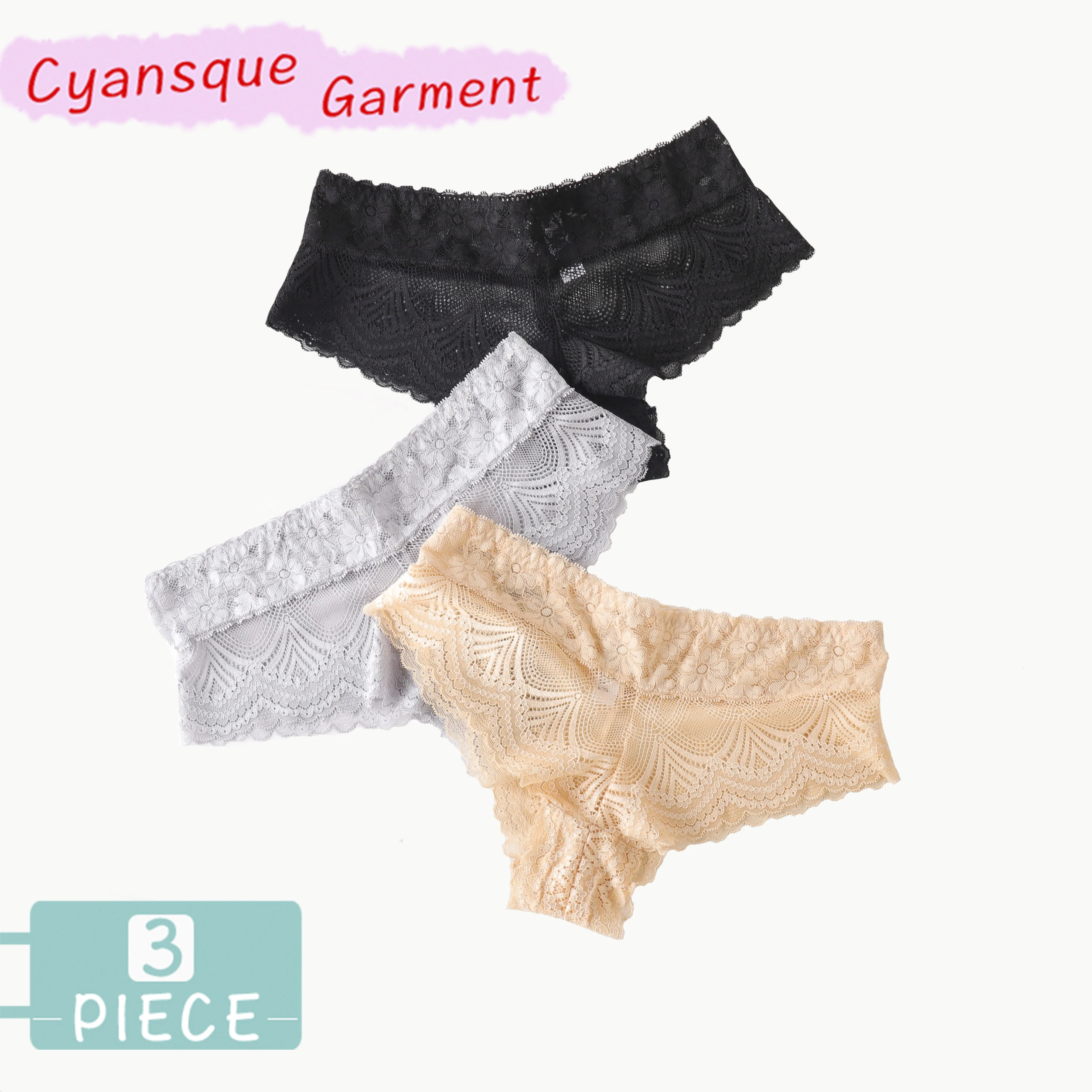 Комплект из 3 предметов женские трусы сексуальное кружевное платье Лидер продаж