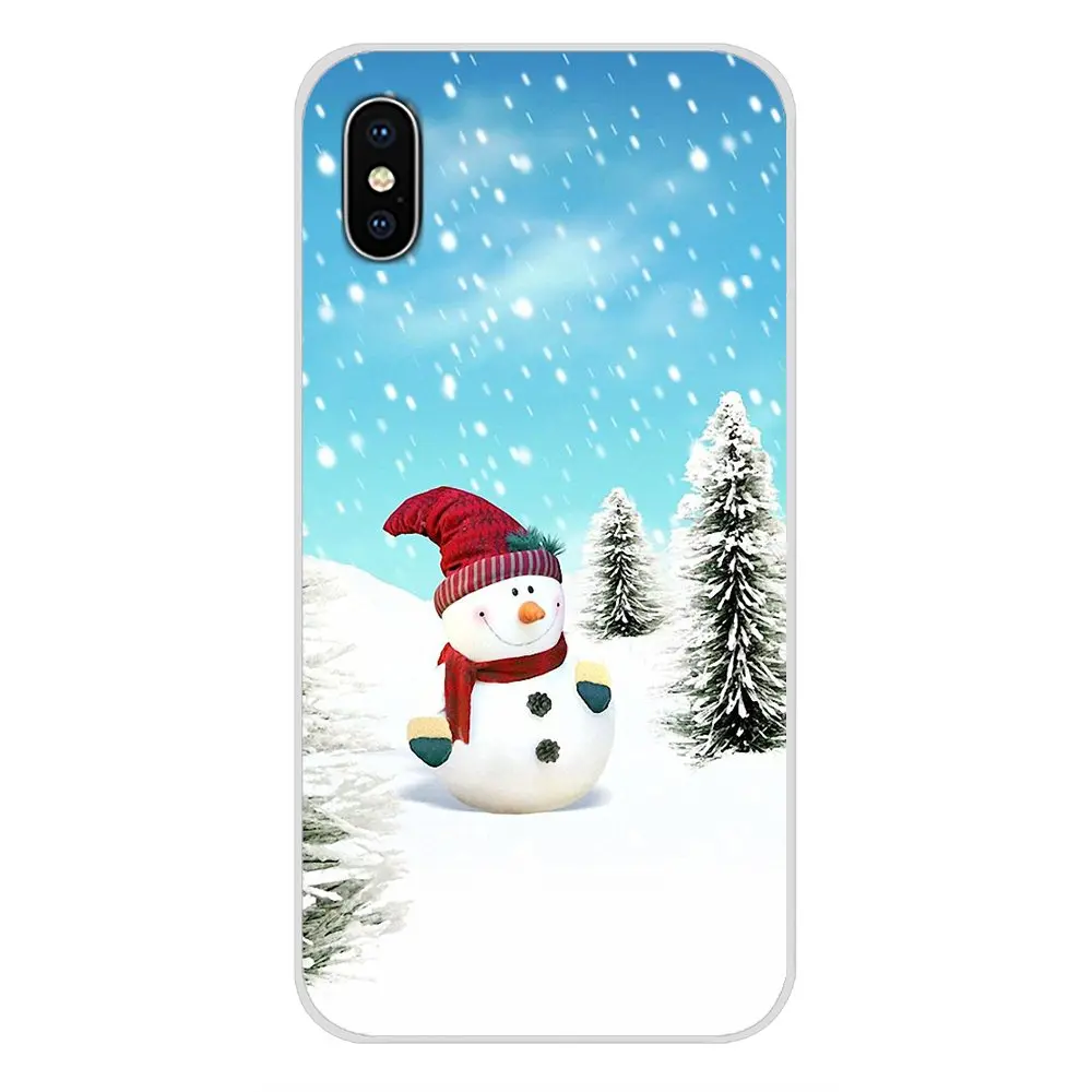 images 8 Милый Рождественский снеговик для sony Xperia Z Z1 Z2 Z3 Z5 compact M2 M4 M5 E3 T3 XA huawei mate 7 8 Y3II аксессуары чехол для телефона сумка - Цвет: images 8