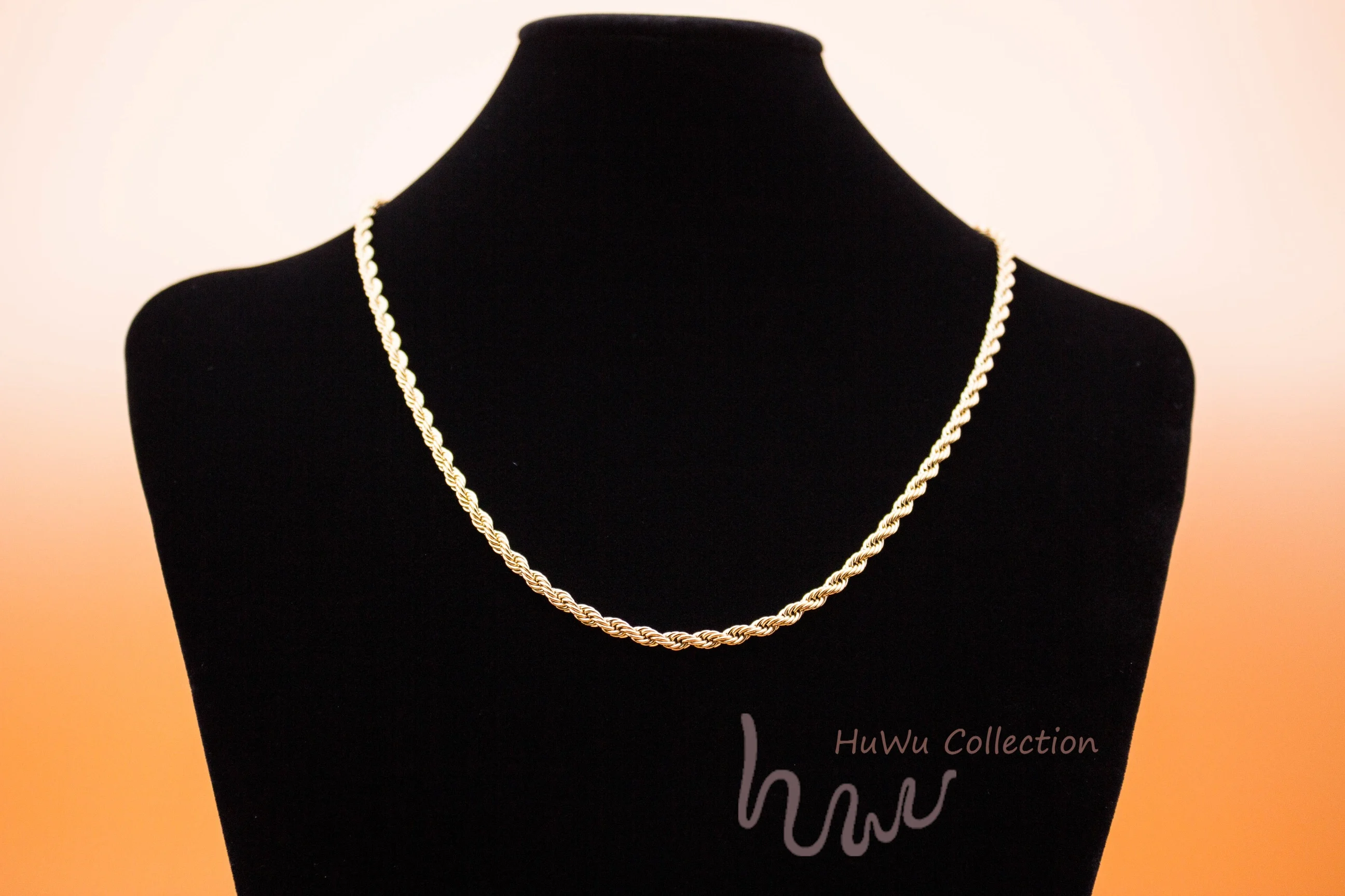 Витое ожерелье цепь для мужчин и женщин уникальная 18 К покрытая нержавеющая