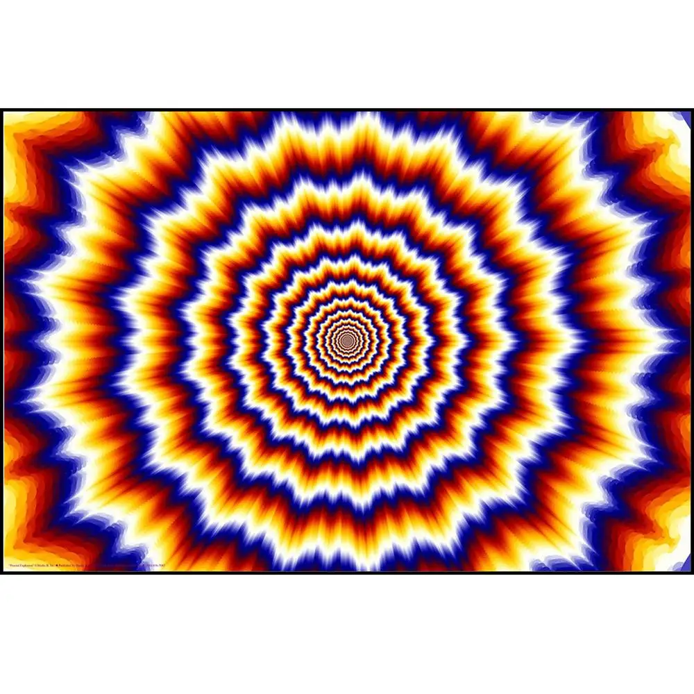Фрактальная Взрывная Иллюзия Триппи кислота психоделическая HD Картина на холсте