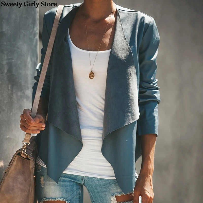 Весенне-осенняя куртка для женщин верхняя одежда пальто офисных леди модная