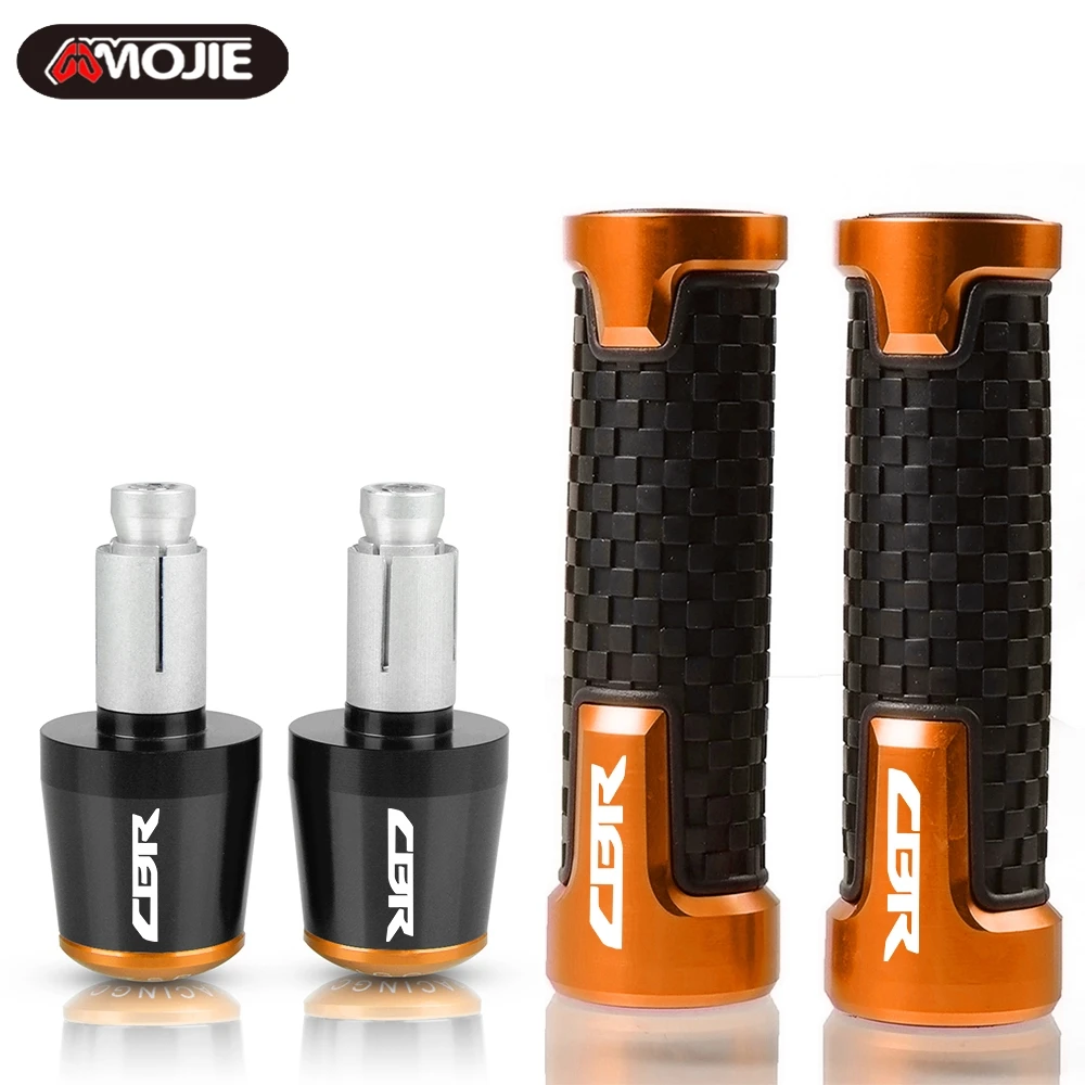 

Motorcycle 7/8" Handle Grip Handlebar Grips End Cover Cap For Honda CBR 125R 600 F4i 650F 650R 1100XX 1000F cbr 600 954 1000 RR