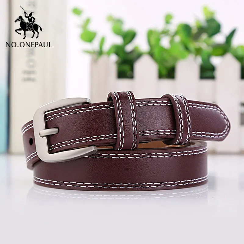 JIFANPAUL натуральная кожа Дамская мода тонкий ремень тугая талия регулируемый женские платья с ремешками украшения - Цвет: NA01 red wine