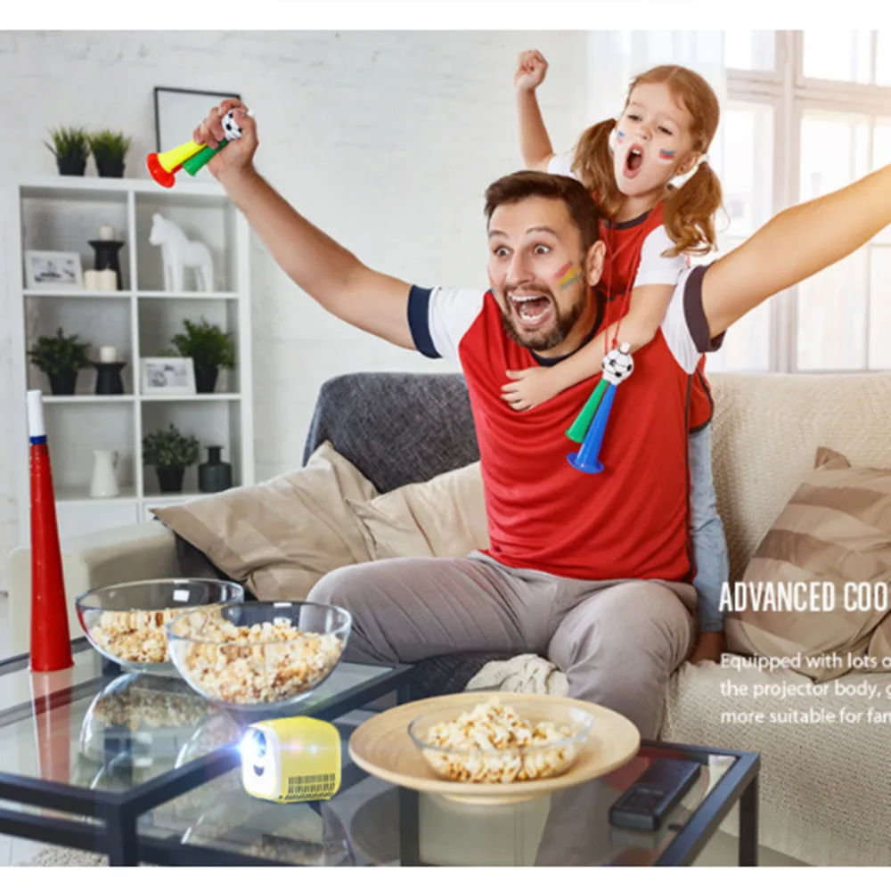 L1 Mini Portable Projector 1080P LED Beamer Video for Home Theater Mirroring Screen Kids | Электроника