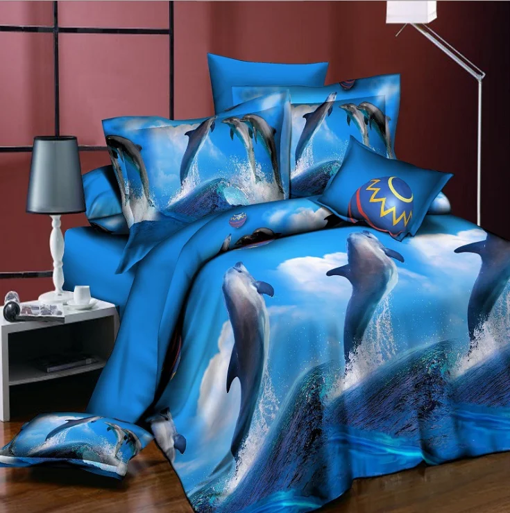 

Dolphin Bedding Set Duvet Cover Set 3d Bedding Set Fashion Design duvet cover flat sheet pillowcase