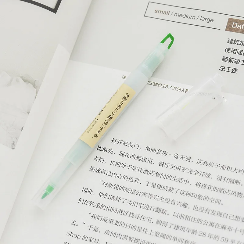 6 цветов двухсторонний Макарон художественная маркировочная ручка Fineliner