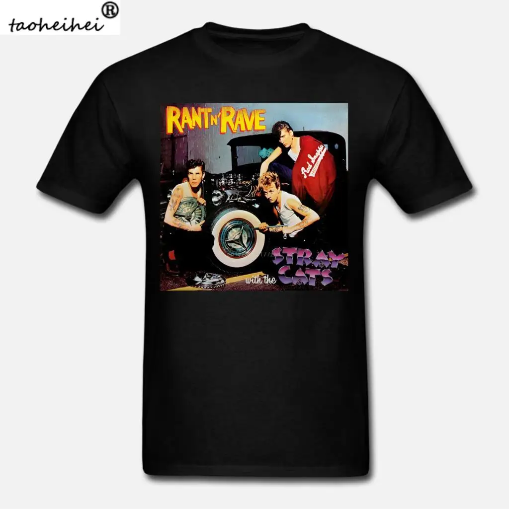 Мужская футболка забавная с рисунком N Rave With The Stray Cat новинка wo 1 - купить по