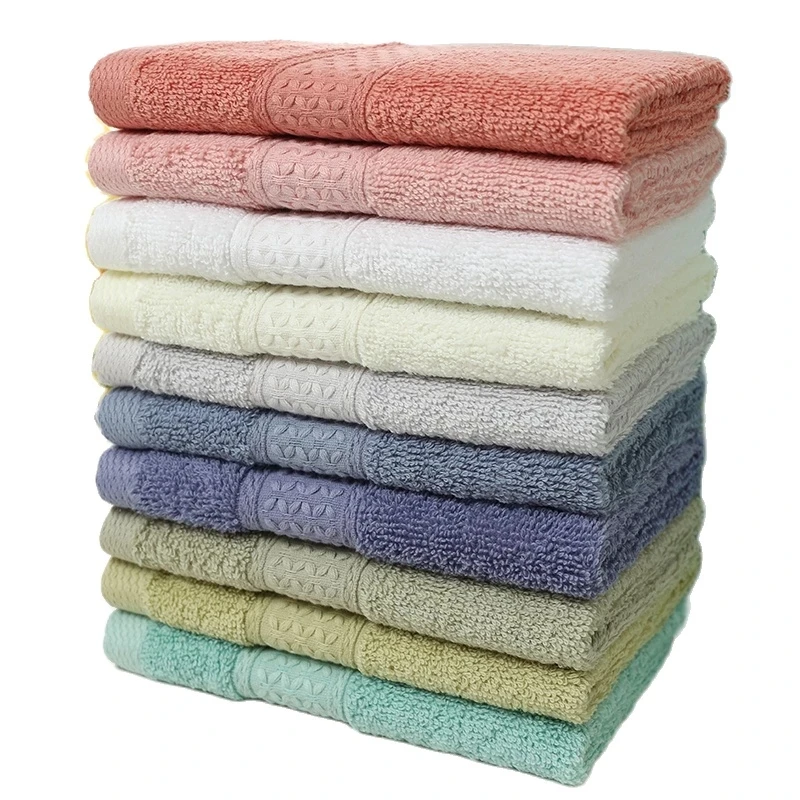 

1PCS Solid Towels Bathroom High Quality Kitchen Towels Cotton Soft Absorbent Face Towel Cotton Towel For Men Women toallas W018
