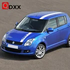 3 шт.лот гоночные спортивные полосы для SUZUKI SWIFT Автомобильный капот крыша хвост Декор наклейка авто кузов виниловые наклейки внешние аксессуары