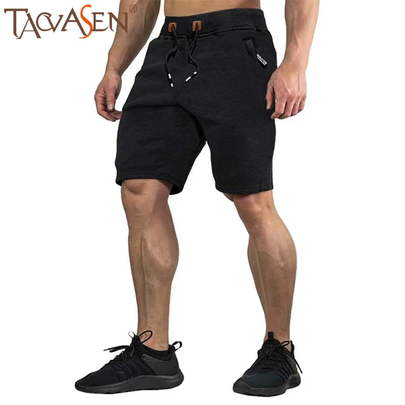 Мужские хлопковые джоггеры TACVASEN повседневные шорты для тренировок уличные бега