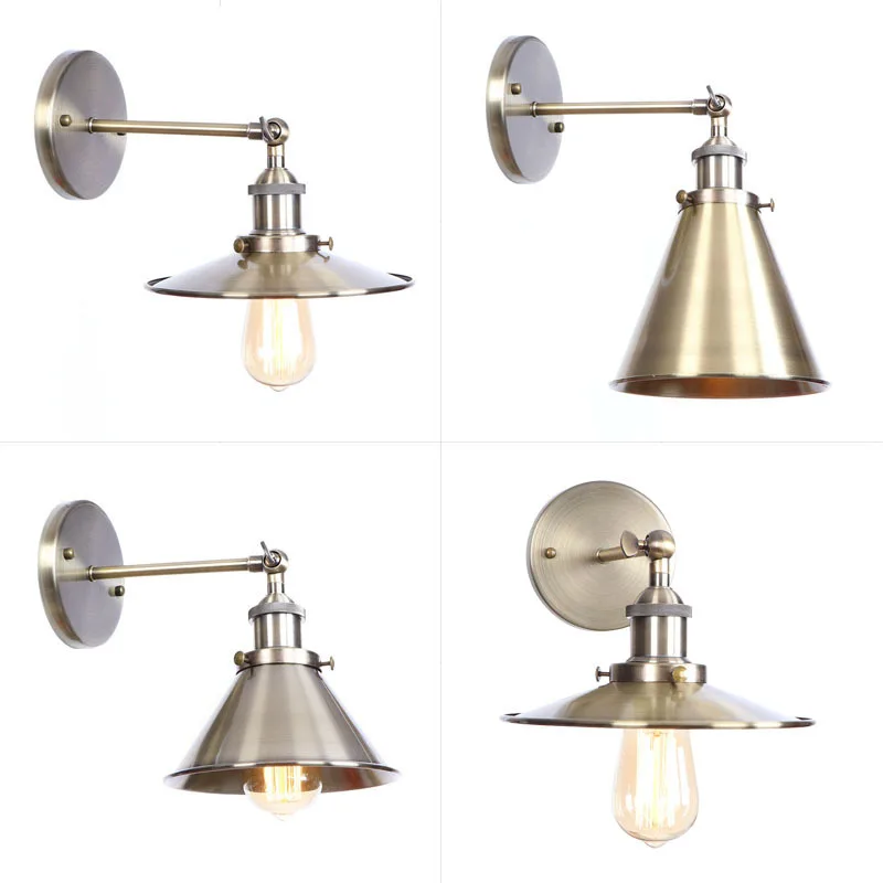 Пост Современный Зеленый Медный Бра Настенные светильники Led Крытый настенный