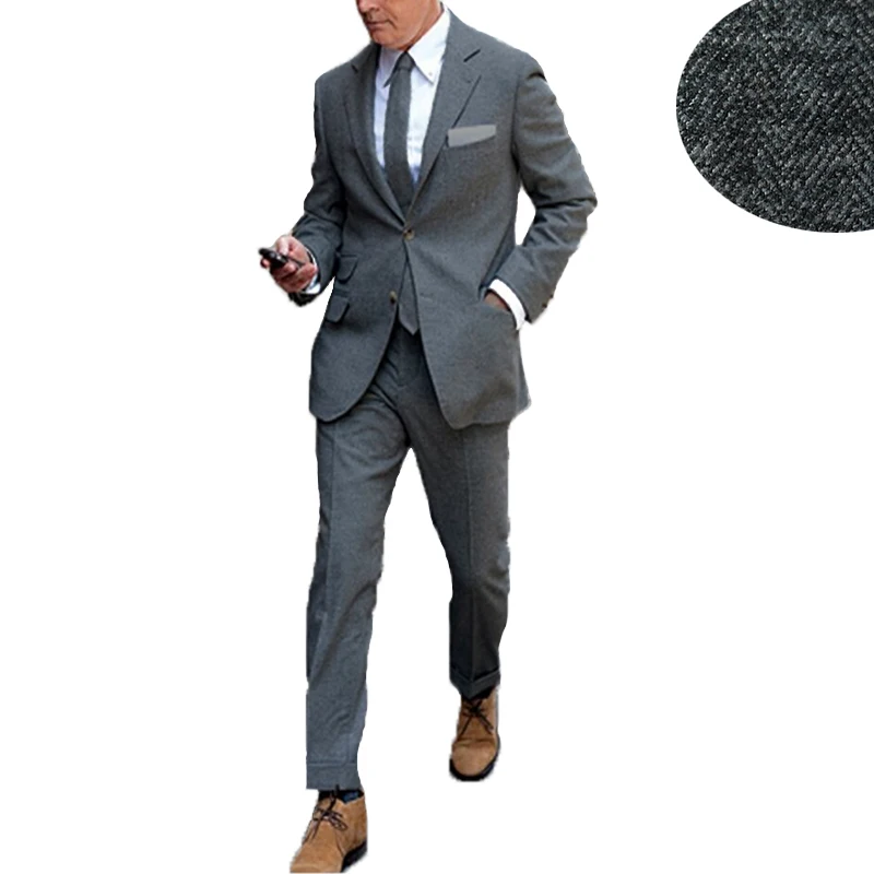 Мужские костюмы для свадьбы твидовые смокинги одежда жениха свадебные Выпускные