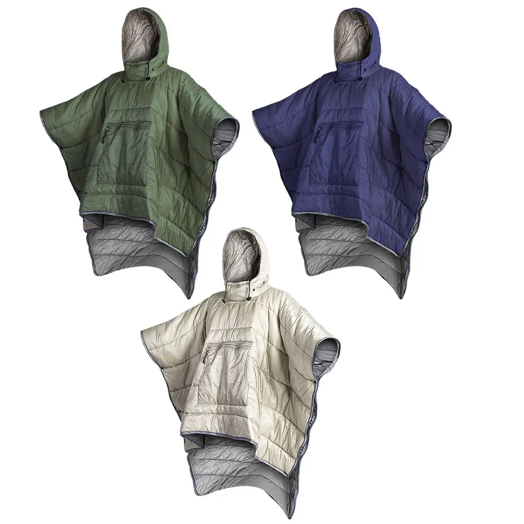 

Portable Water-resistant Camping Sleeping bag Cloak Style Lazy Sleeping Bag Winter Poncho