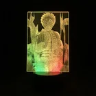 Сенсорный двухцветный светильник рассеиватель демонов Akaza светильник японское аниме Манга двухцветный светодиодный светильник Двухцветный 3D светильник милый детский подарок