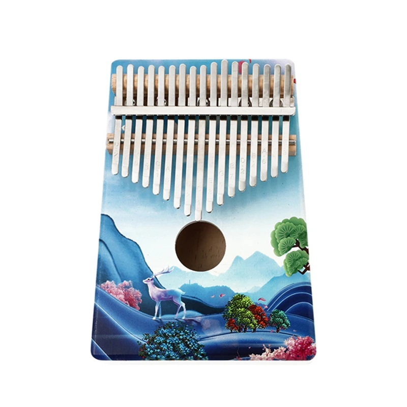 

1 Set 6Pcs 17 Keys Vintage Thumb Piano Musical Instrument Finger Instrument