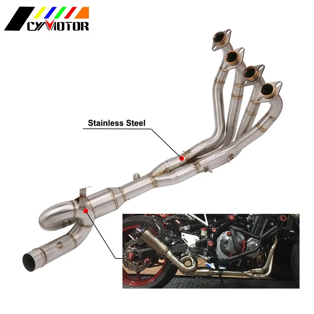 

Motorcycle System Exhaust Modified Muffler Pipe Exhaust Front Header Pipe Tube For KAWASAKI Z900 Z900 2017 2018 2019 Street Bike