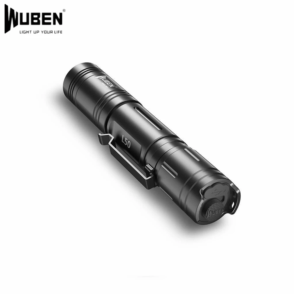 Светодиодный фонарик WUBEN L50 1200 лм микро-USB перезаряжаемый тактический фонарь 18650